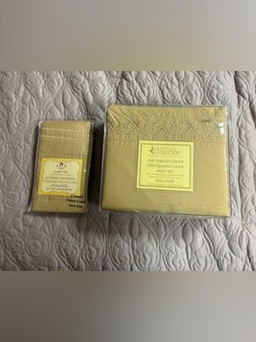 JC Sanders Collection 1500 Thread Count 100% Egyptian Cotton King Sheet Set New